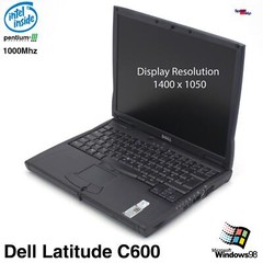 Dell Latitude C600 Notebook Laptop Windows 98 Parallel Lpt Pentium 1000MHz 256MB