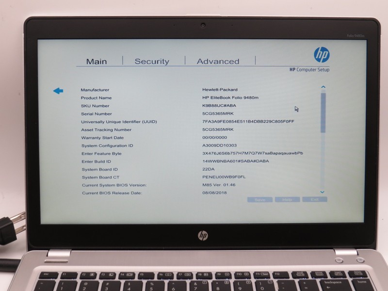 HP EliteBook Folio 9480m i5-4310U @ 2GHz 8GB DDR3 256GB 14" No OS gallery