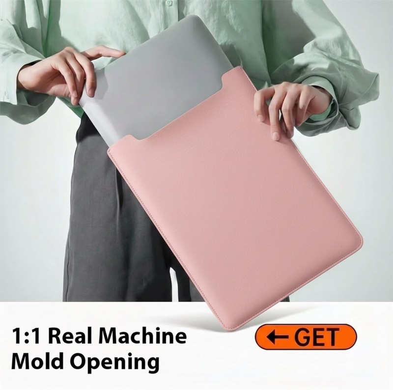 MacBook Air 14 inch Sleeve, PU Leather Laptop Sleeve Case for MacBook Air M5 M4 gallery