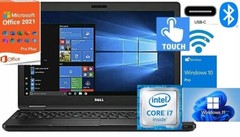 Dell Latitude 5590 Quad Core i7 Touch 8GB 16GB 32GB RAM 256GB 512GB 1TB SSD W10P