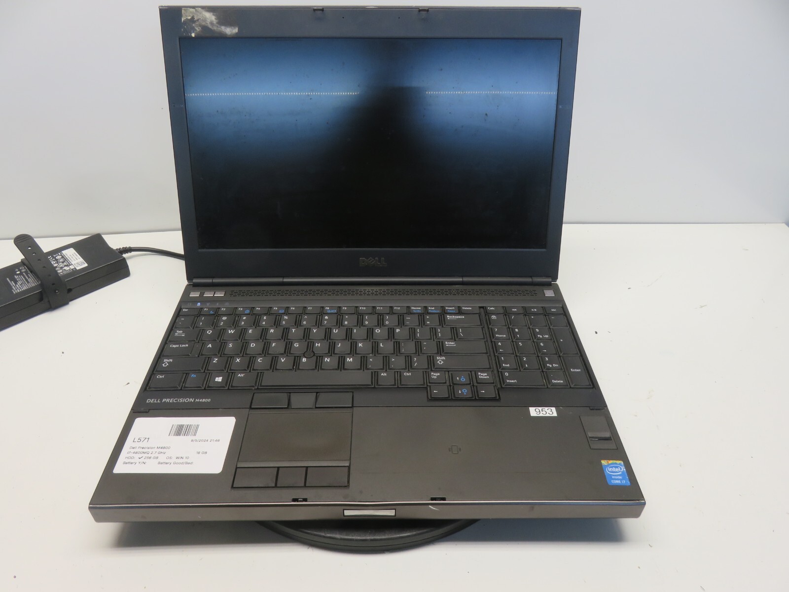 Dell Precision M4800 Laptop Intel Core i7-4800MQ 16GB 256GB SSD W10 QuadroK1100M gallery