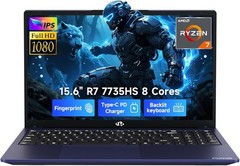 NIMO 2025 Laptop 15.6″ FHD Laptop with AMD R7 7735HS 16GB DDR5 RAM 512GB SSD
