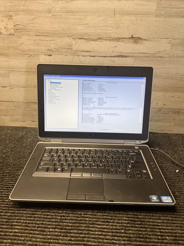 *PARTS DELL Latitude E6430 Laptop i7-3520M 2.9GHz, 4GB RAM, NO HDD/OS/BATTERY