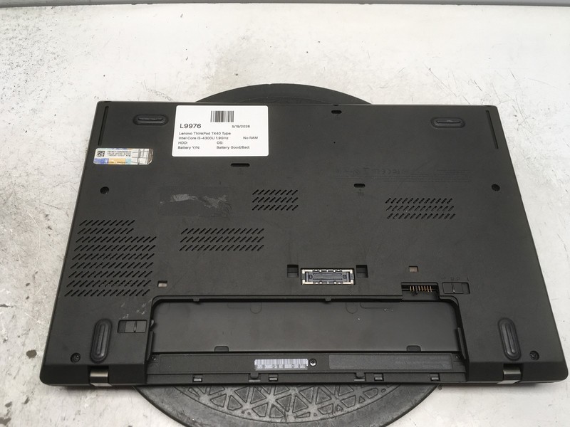 Lenovo ThinkPad T440 Type 20B7-S0KS00 Intel Core i5-4300U 1.9GHz No RAM/HDD/Batt gallery