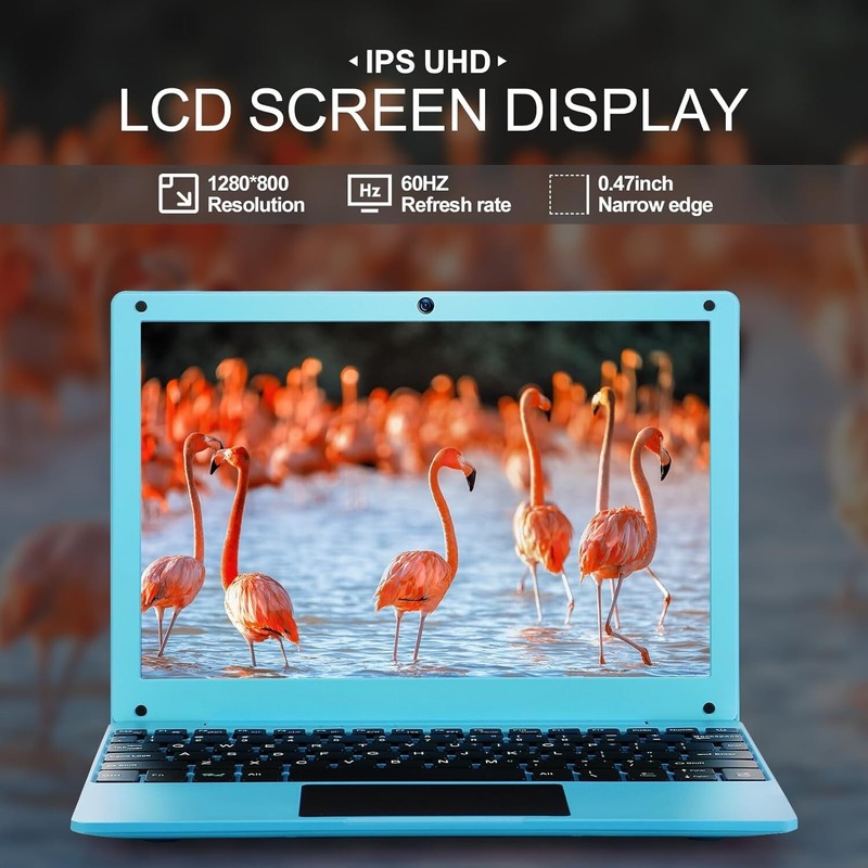 Portable 10.1'' Laptop Computer Quad Core Android 12.0 Netbook 2G RAM+64GB ROM gallery