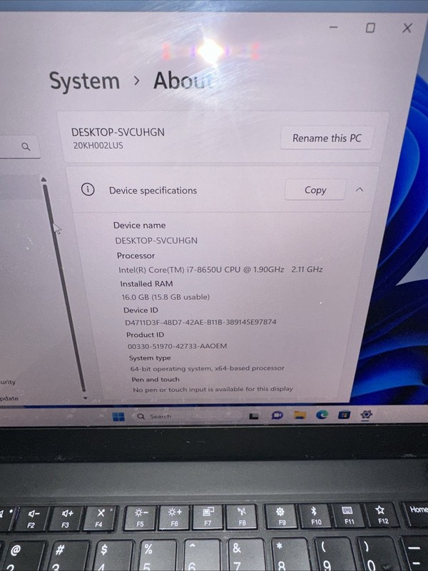 Lenovo ThinkPad X1 Carbon Gen 6 i7‑8650U 16GB RAM 512GB SSD TRACKPAD NO CLICK gallery