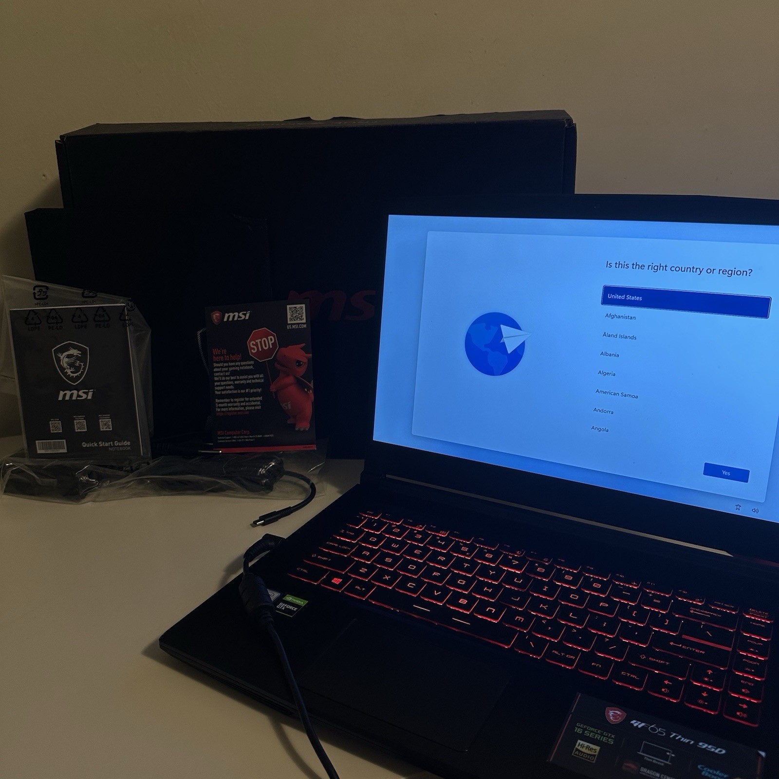 UPGRADED MSI GF65 Thin 9SD-837 Gaming Laptop i7-9750H 32GB 512GB SSD GTX 1660Ti gallery