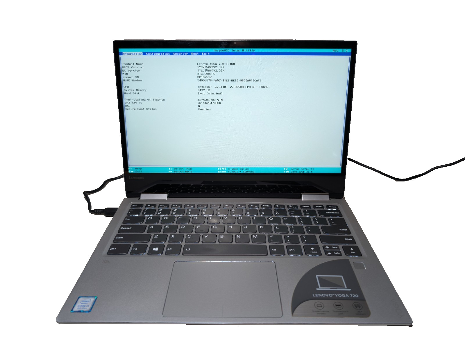 LENOVO YOGA 720-13IKB 2-in-1 Touchscreen | i5-8250U 8GB RAM | FHD Backlit FPS gallery