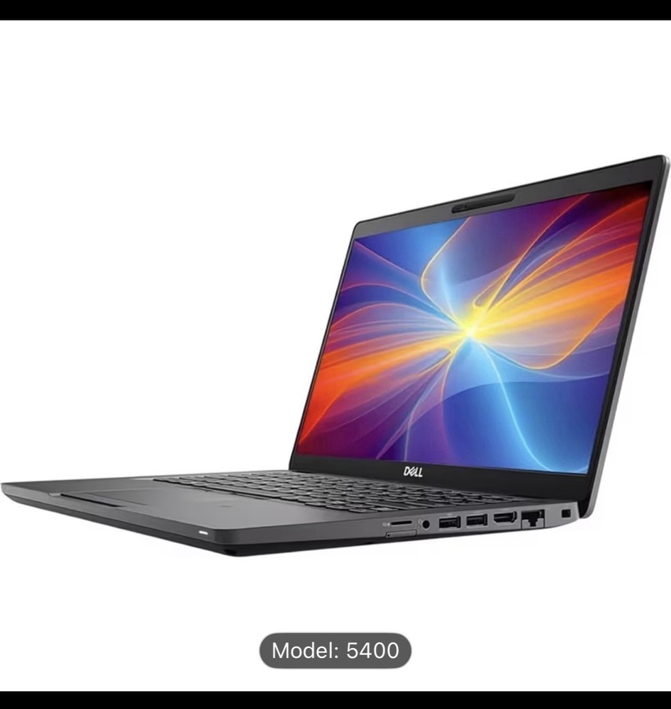 Dell 5400 Notebook Laptop Black HDMI USB Ethernet Webcam Wi-Fi