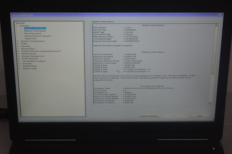 ^ Dell Precision 7510 15.5" Intel i7-6820HQ @ 2.7GHz 16GB Ram 512GB M2 SSD No OS gallery
