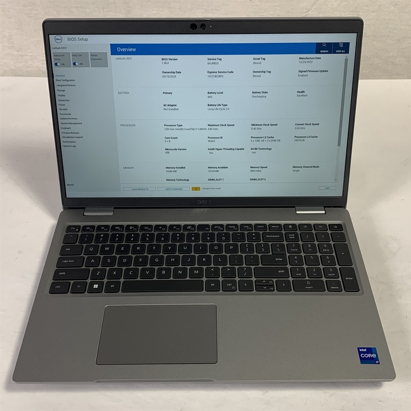Dell Latitude 5531 15.6" Laptop i7-12800H 3.7GHz 16GB 256B NVMe SSD - Win11 gallery