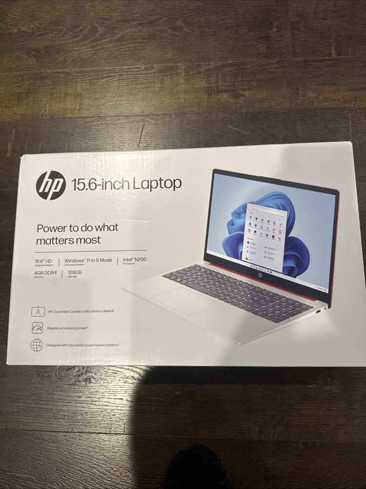HP 15-FD0083WM 15.6" (128GB SSD Intel Pentium N200 1.1GHz 4GB RAM) Laptop - Red