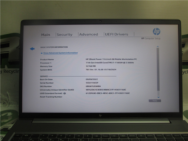 HP ZBook Power Laptop i7 11850H 2.5GHz 32GB RAM 512GB SSD gallery
