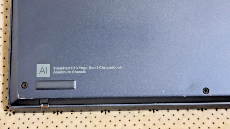Lenovo thinkpad c13 yoga chromebook AMD Gold 2.4GHz, 4GB, 32GB (Bent Housing) gallery