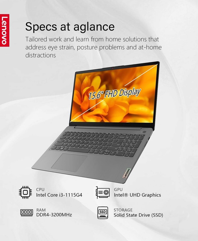 Lenovo Laptop 15.6" Touch Intel i3-1115G4 Upto 40GB RAM&2TB SSD Win11 PRO+OFFICE gallery