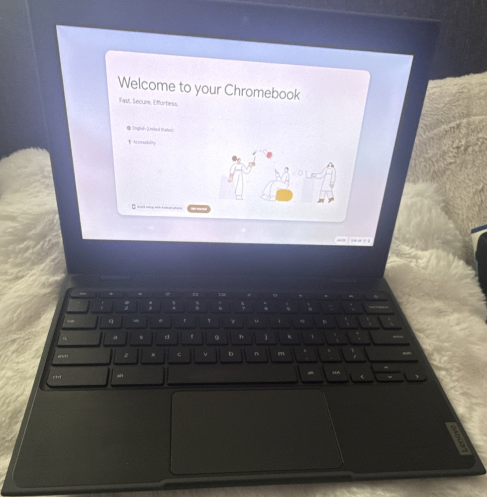 Lenovo 100e Chromebook 2nd Gen 11.6" 4GB 32GB Chrome OS Black with Charger