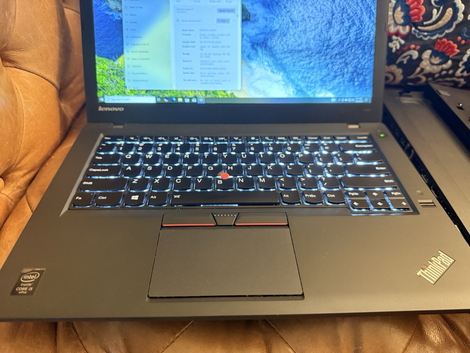 Lenovo ThinkPad T450 i5-5300U 2.8GHz 16GB RAM 256GB SSD IPS Display Win10 Dock gallery