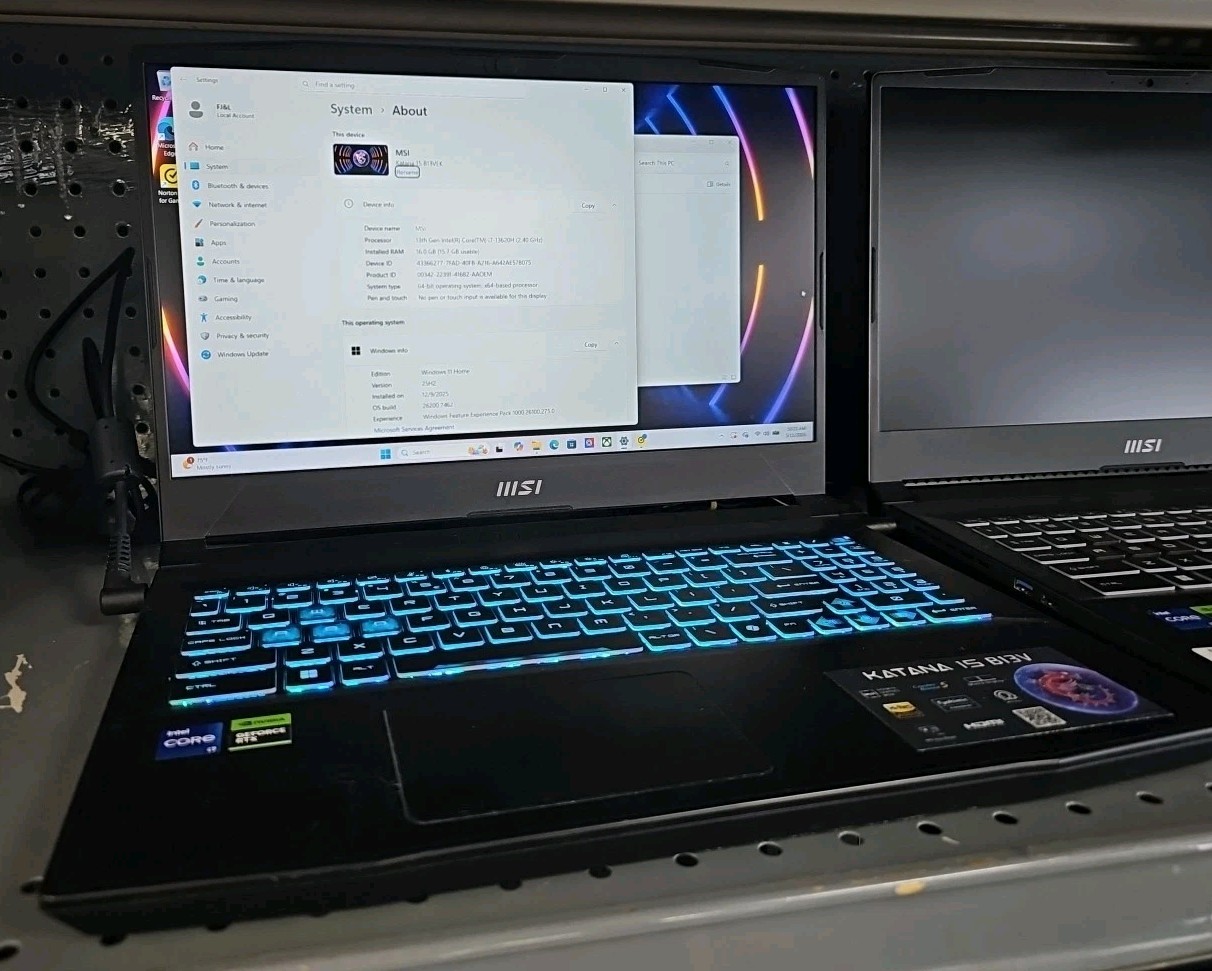 MSI Katana 15 B13V 13th Gen i7 Laptop gallery