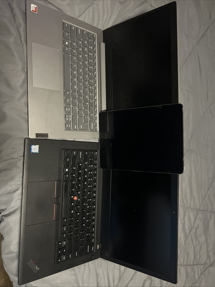Lenovo Ideapad Slim + Thinkpad T470 + 1st Generation iPad (for parts or Repair)