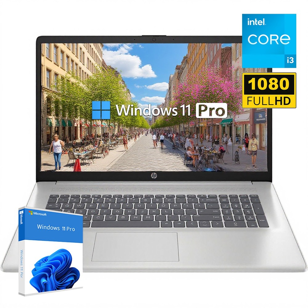 HP 17-CN3083ST 17.3" Laptop Intel® Core™ i3-N305 Processor 16GB 1TB +Win11pro