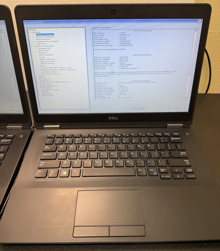 Lot of 4 Dell Latitude E7470 14" | Core i5-6300U 2.4GHz | No RAM No SSD | gallery