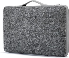 360° Heavy Duty Protective Laptop Sleeve in Embossed PU Leather for 16-16.2 inch