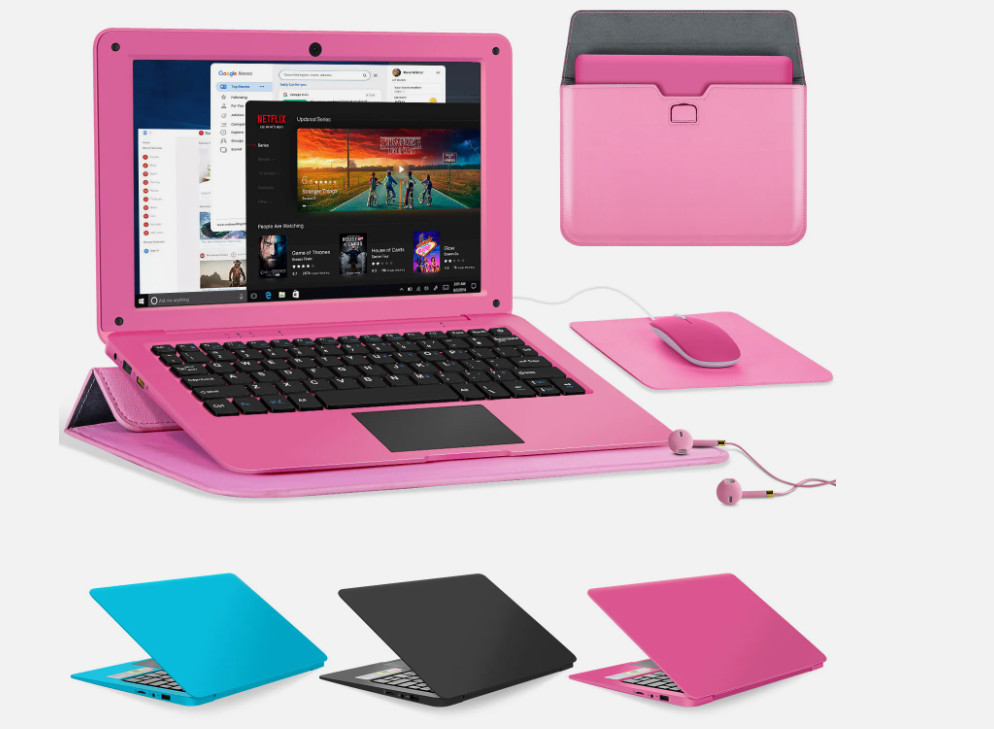 Windows 10 Laptop 10.1"Celeron R Computer Mini Netbook WiFi Webcam HDMI YouTube gallery