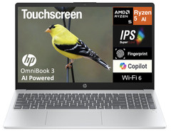 HP OmniBook 15.6″ 1920×1080 AMD Ryzen AI 5 330 16GB RAM 1TB SSD Windows 11 Pro
