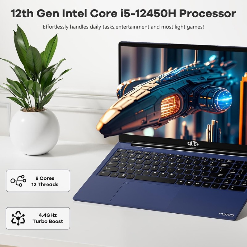 15.6" FHD IPS Business Laptop 8 Cores Intel i5-12450H 4.4GHz 16GB RAM 1TB SSD gallery
