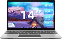 Jumper Windows 11 Laptop, 14” FHD IPS Display, 256GB SSD 12GB RAM Intel N4100