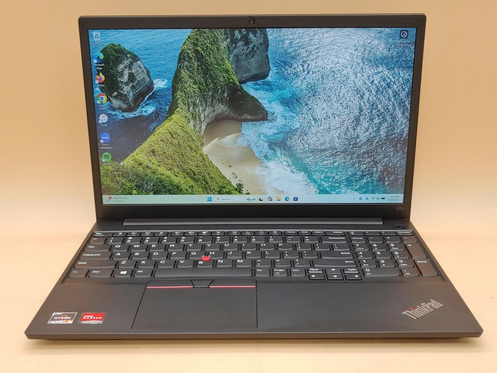 Lenovo ThinkPad E15 Gen 2 15.6" AMD Ryzen 3 4300U 12GB 256GB Win11Pro **NO A/C** gallery