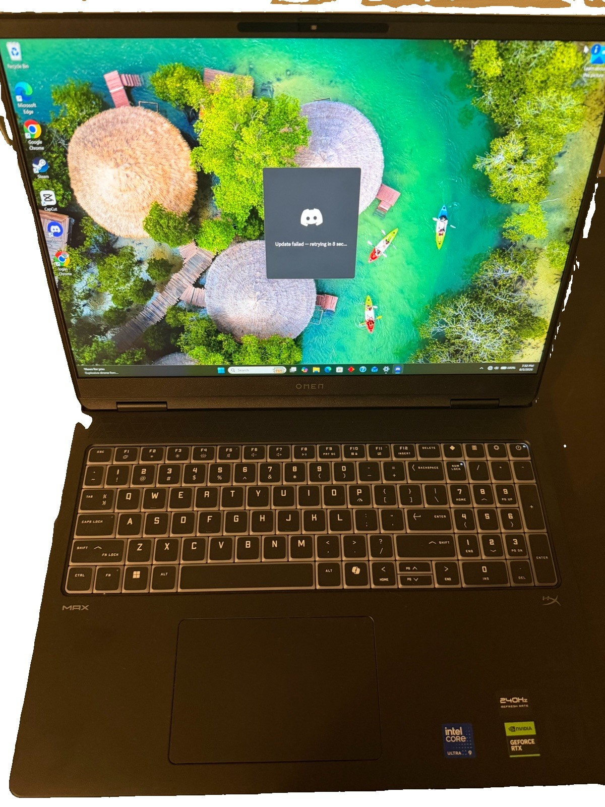 HP Omen Max 16 240Hz QHD+ 2.7 GHz Ultra 9 275HX 32GB 1TB SSD NVIDIA RTX 5080 gallery