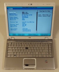 HP PAVILION dv2000 / dv2700 LAPTOP CORE 2 DUO T5550 @1.82GHz 4GB BOOTS TO BIOS
