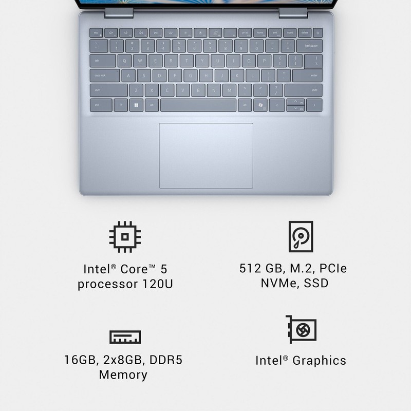 Dell - Inspiron 14 - 14" 2K 2-in-1 Touchscreen Laptop - Intel Core 5 Series 1... gallery
