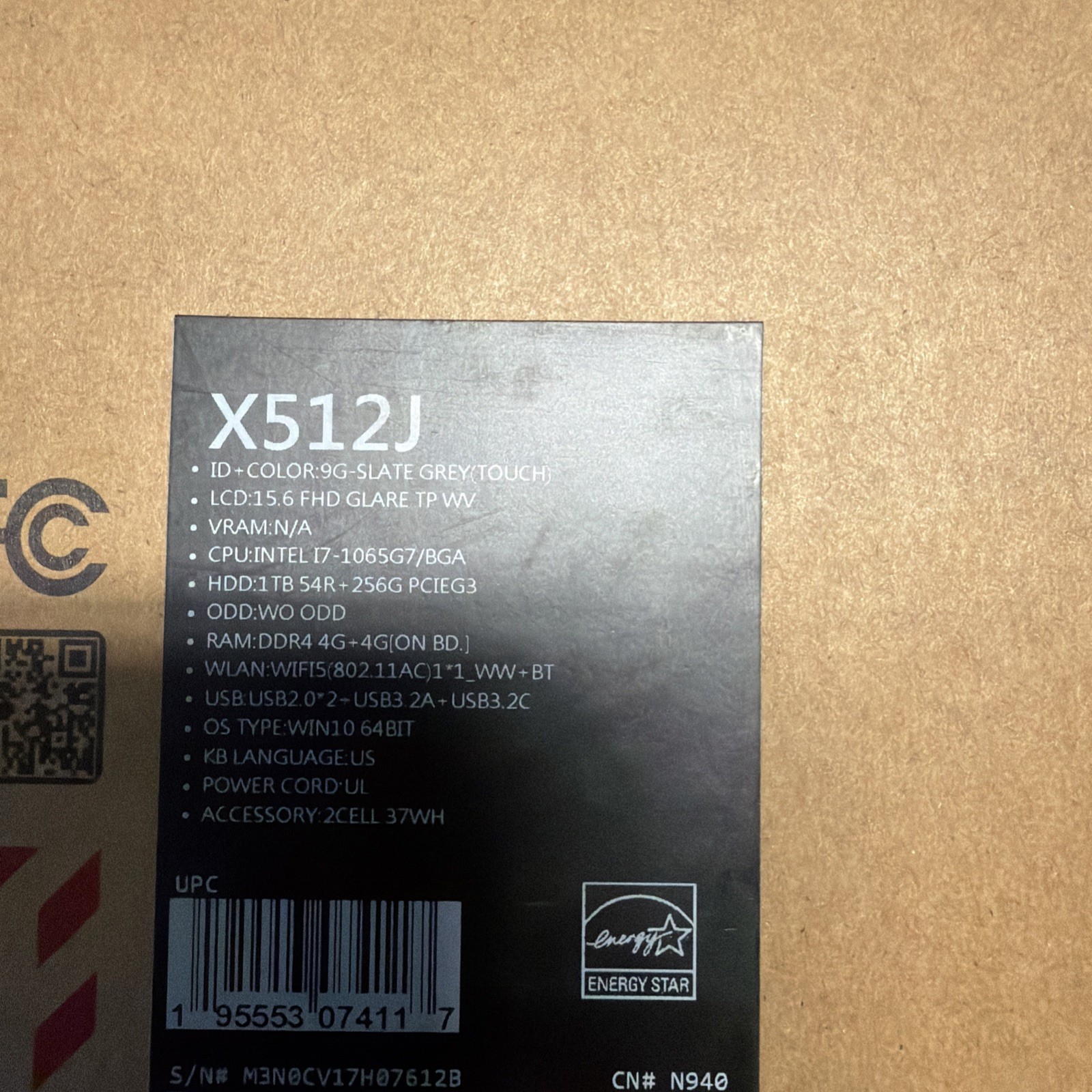 ASUS VivoBook 15 15.6" (1TB HDD + 256GB SSD, Intel Core i7-1065G7, 1.30GHz, 8GB gallery