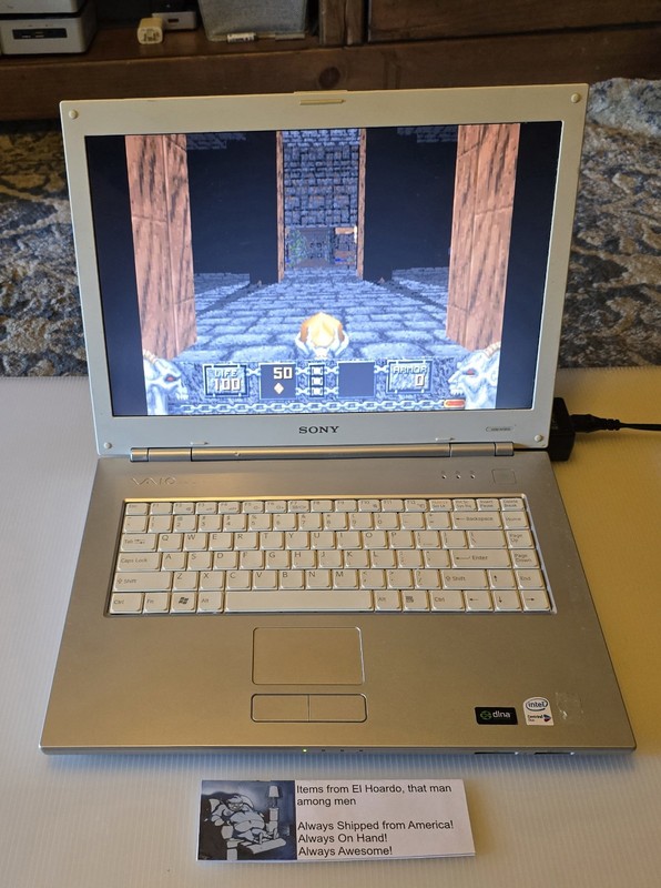 Sony Vaio VGN-N130G PCG-7T1L 512MB ram 80GB hdd 1.6ghz Core Duo Tested README gallery