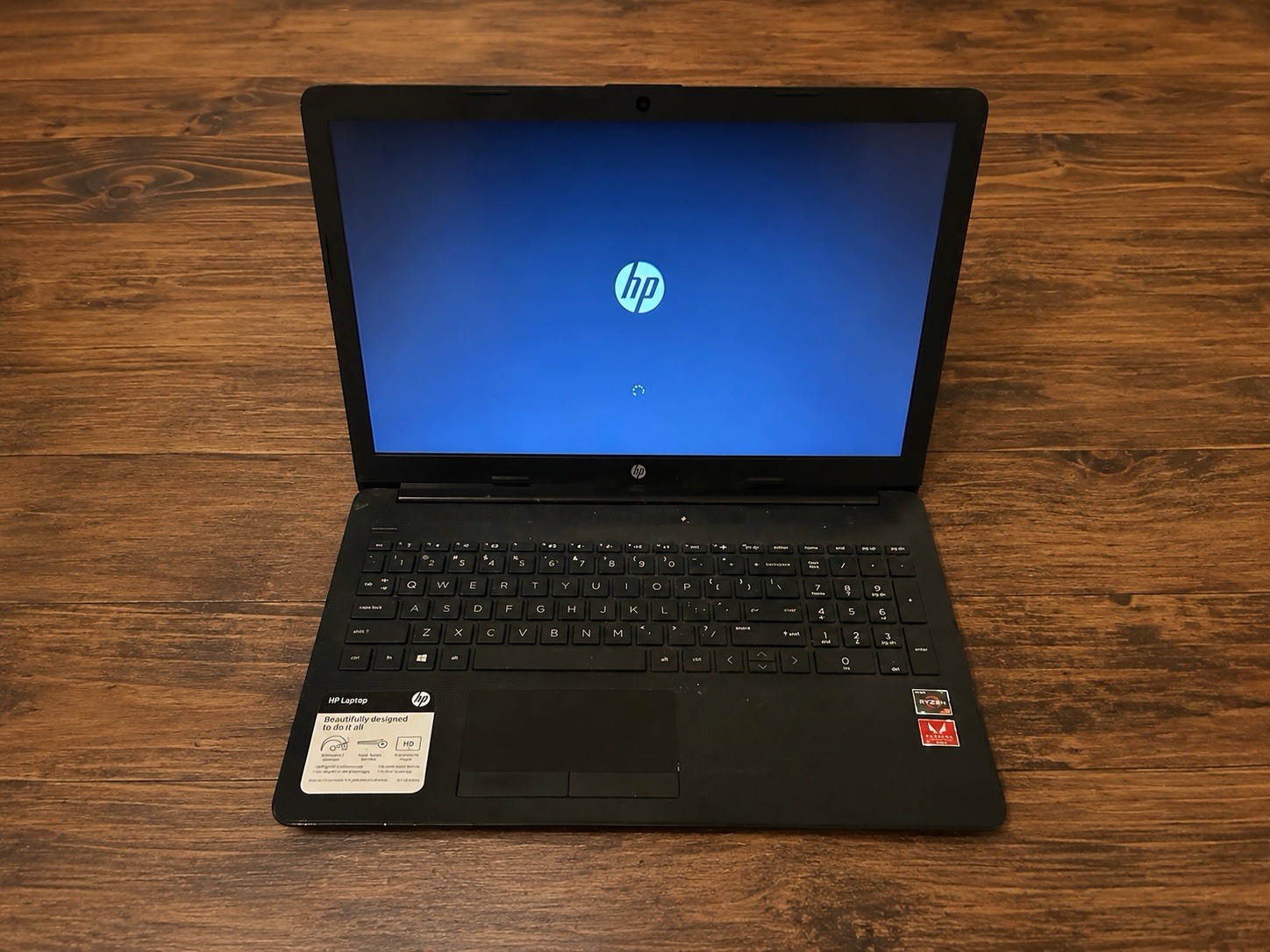 HP 15-db0xxx 15.6” Ryzen 3 2200U 4GB RAM 1TB HDD Windows 11 + Charger gallery