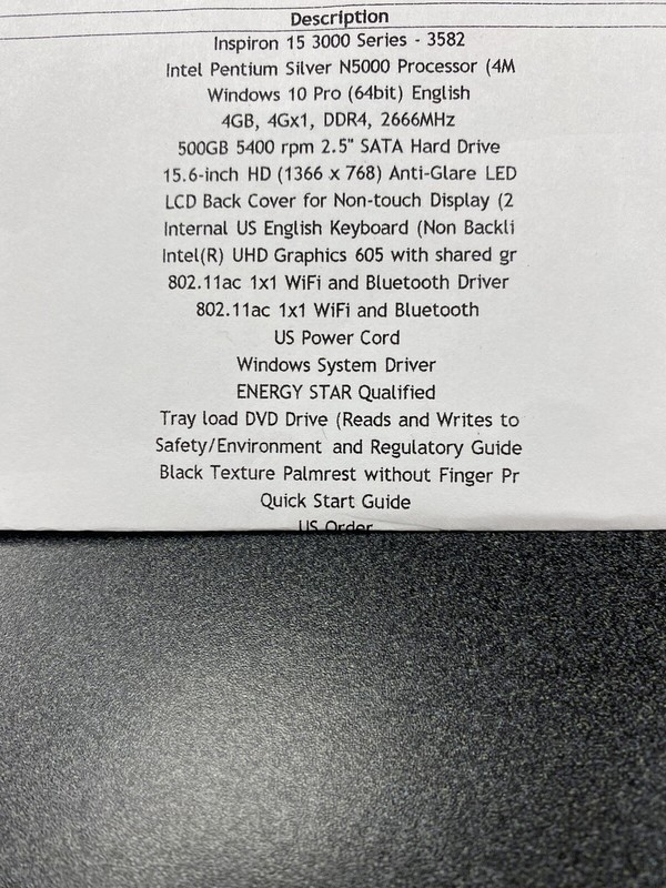 dell laptop inspiron 15 3000 series 3582 Mint with Wireless Mouse gallery