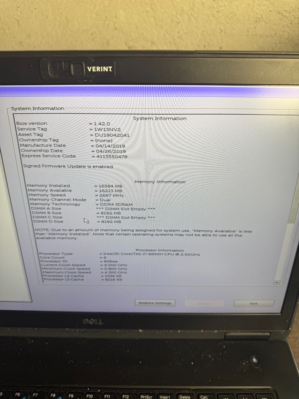 Dell Precision 7730 Core i7-8850H, 17" Laptop for Repair #5335 gallery