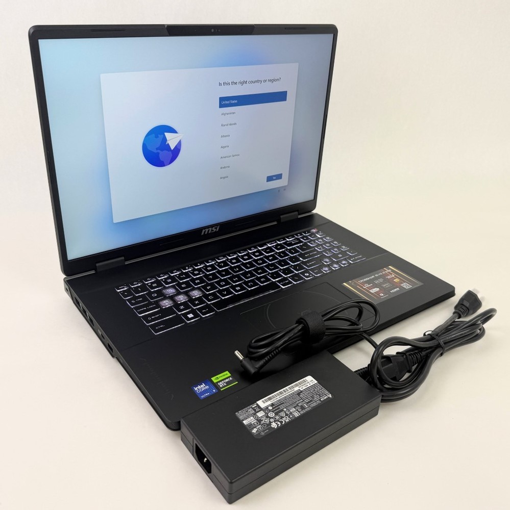 MSI Crosshair 18 HX AI 18" WQXGA Ultra 9 275HX 32GB 1TB SSD RTX 5070 W11H Gaming