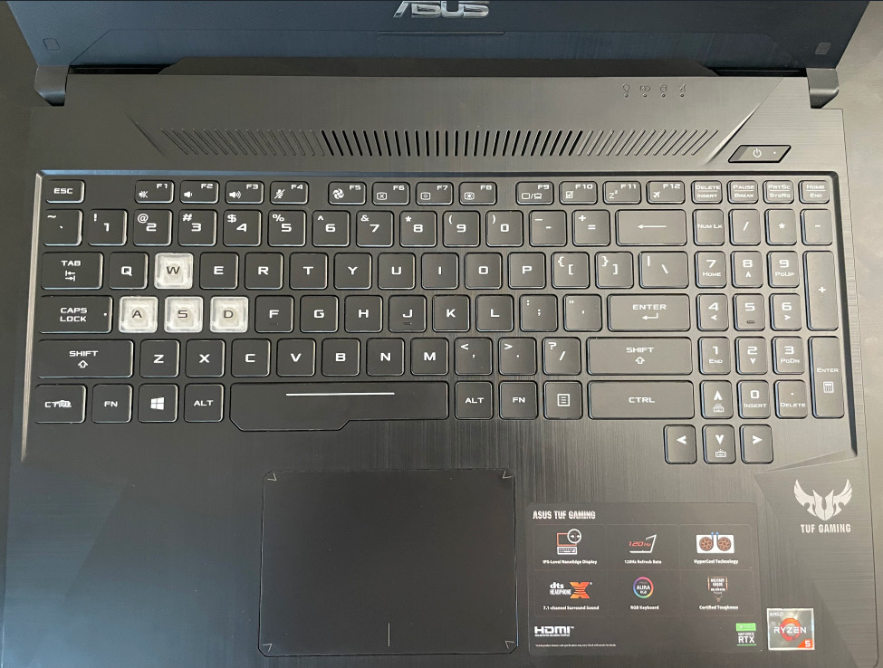 ASUS TUF Gaming Laptop RTX 2060 - 120HZ - AMD Ryzen 5 - 16GB Ram -512GB NVME SSD gallery