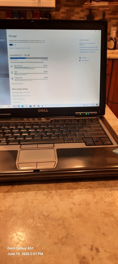The Dell Latitude D630 Laptop. I installed a 120GB SSD. good basic laptop