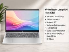 HP OmniBook 5 16-ag1075cl 16” 2K Touch Ryzen AI 7 350 32GB 1TB SSD New