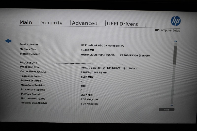 HP EliteBook 830 G7 _ i5-10310U @ 1.7 _ 16GB RAM _ 256GB SSD _ Win11H gallery