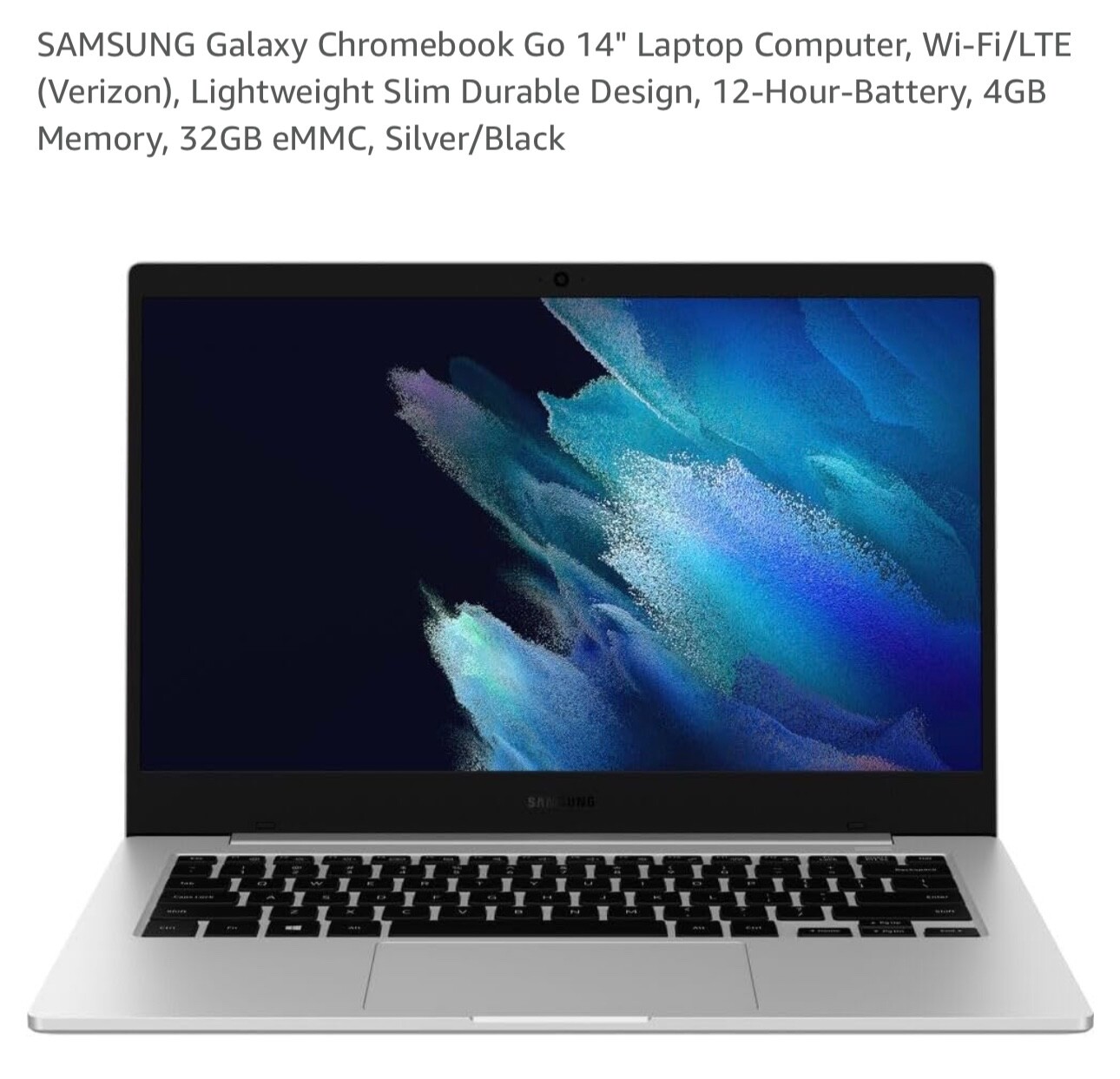 Samsung Galaxy Chromebook Go 14 in Intel Celeron 4GB RAM 32GB SSD Laptop -... gallery