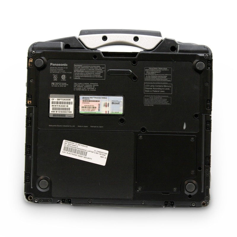 Panasonic Toughbook CF-30 13in Core 2 Duo L7500 2GB No OS, Drive, Battery, Cord gallery