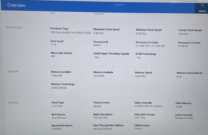 DELL LATITUDE 7330 I5-1235u 16GB RAM 256GB SSD GRADE D gallery