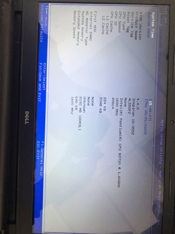 Dell Inspiron 15-3552 Intel Pentium N3710 1.60GHz 8GB 500GB WITH CAMERA gallery