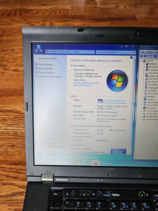 Lenovo ThinkPad T520 i5-2520M 2.5GHz 8GB Ram 120 GB SSD Win 7 pro. Ready to Use gallery