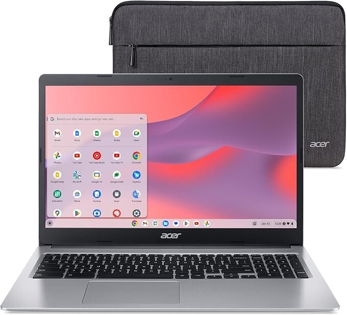 BRAND NEW Acer Chromebook 315 15.6" 64GB Laptop CB315-3H-C69K WITH CASE SLEEVE gallery